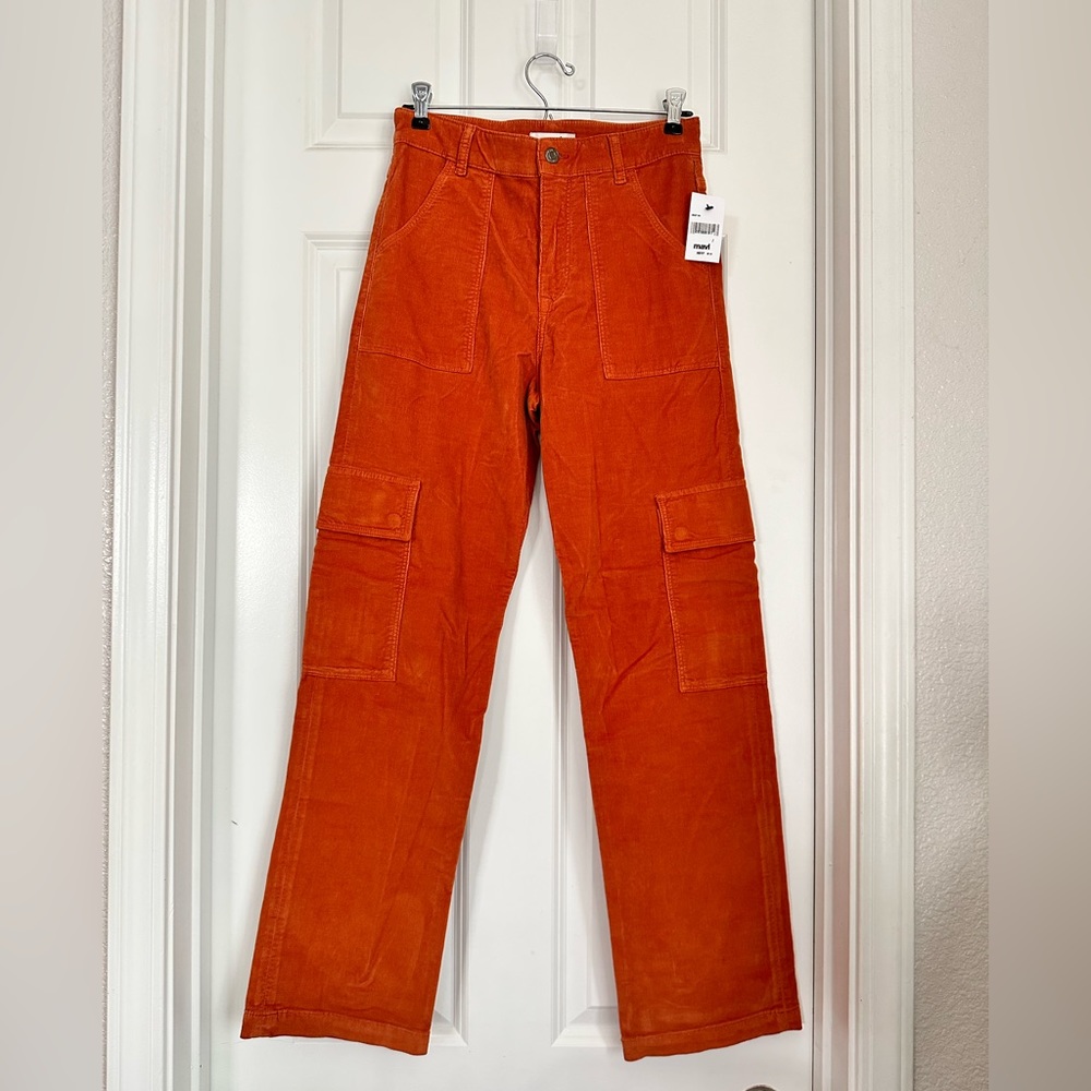 MAVI Orange Cord Cargo pants, size 27